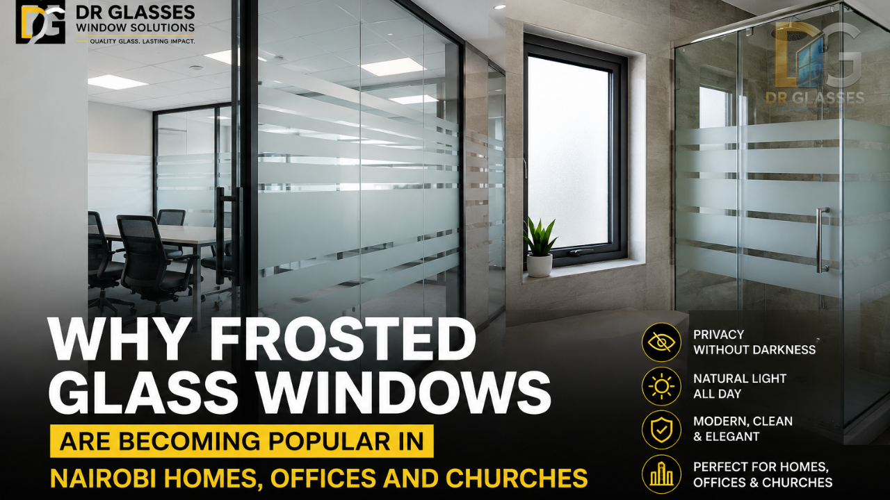 Why Frosted Glass Windows Are Becoming Popular in Nairobi Homes, Offices And Churches