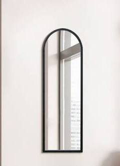 Premium Arched Mirror – 40 cm × 100 cm (Black Frame)